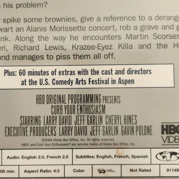 CURB YOUR ENTHUSIASM Complete Third Season 2004 Brand New/Sealed 2-DVD Set - Picture 5 of 7